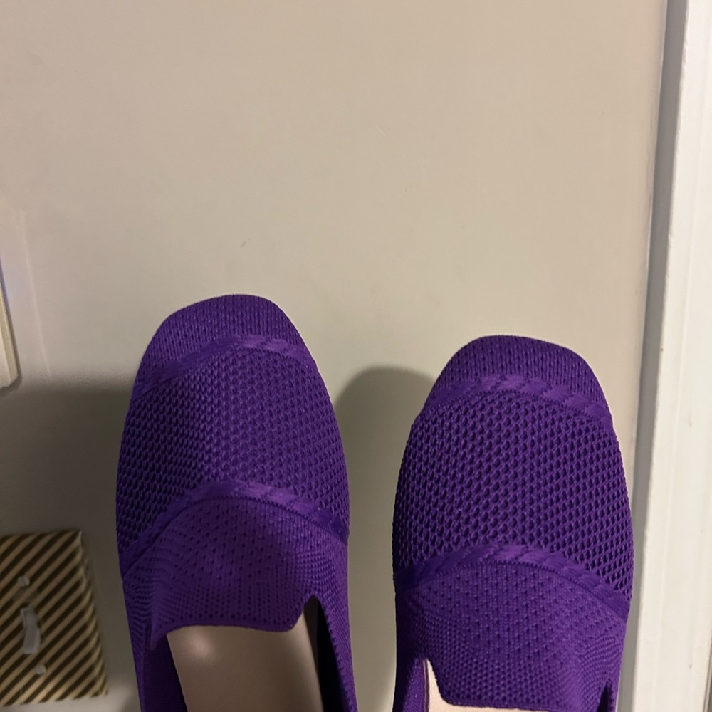 Elegant Purple Women's Loafers - Picture 2 of 3